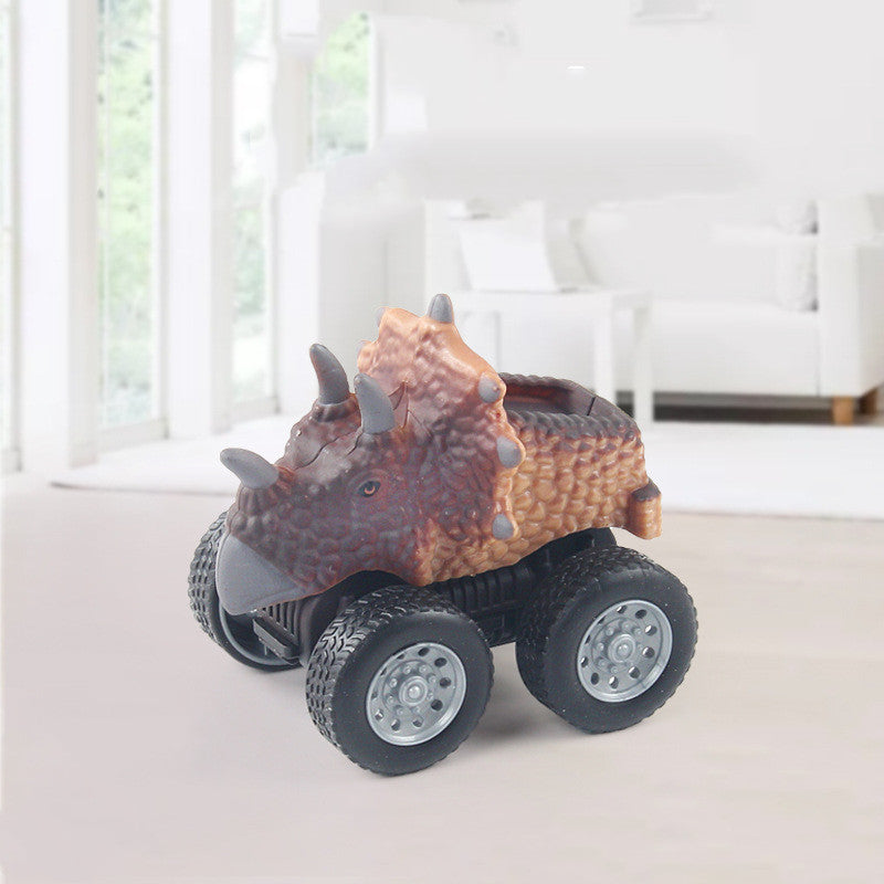 Simulation Dinosaur Model Mini Pull Back Car Inertia