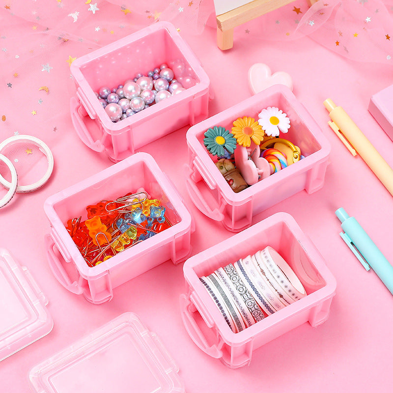 Creative Mini Portable Girls Ring Earrings Jewelry Box