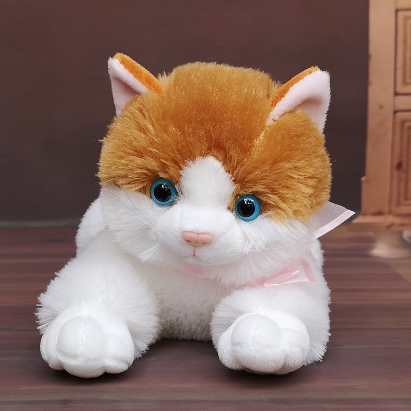 Simulation Cat Plush Toy Doll Cute Puppet Pillow