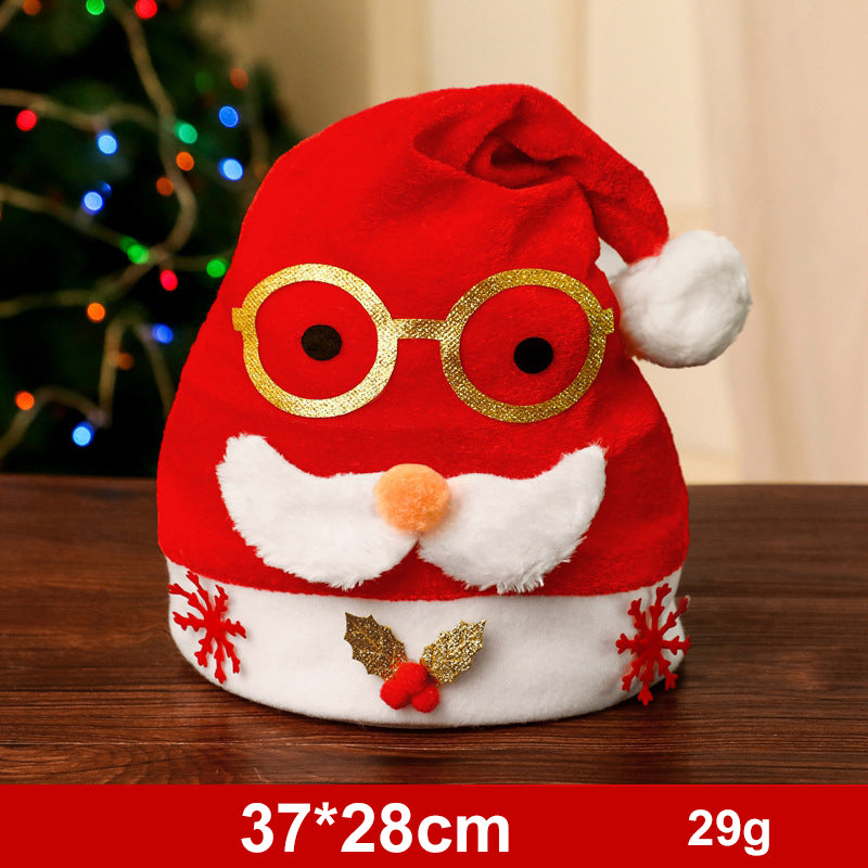 Fashion Snowman ElK Santa Claus Hats Xmas Gift Decoration