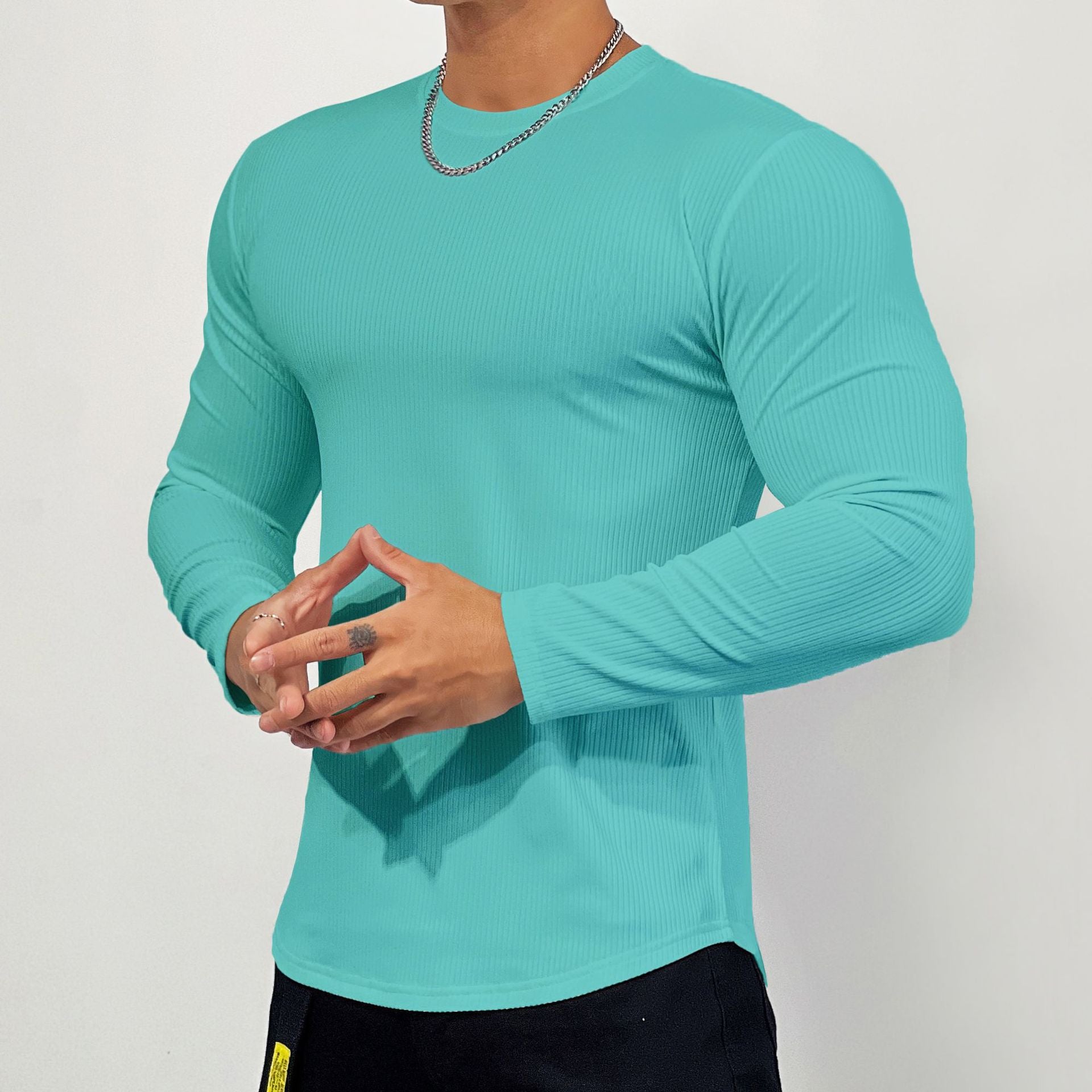 Fitness Muscle Men's Training Long Sleeve T-Shirt