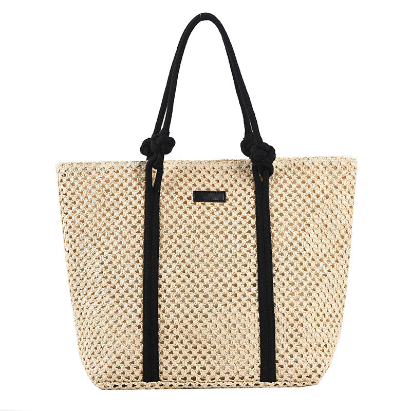 Summer Straw Bags For Women Big Handmade Beach Bags 2022 Rattan Woven Handbags Travel Shopper Casual Resort Style Shoulder Bags