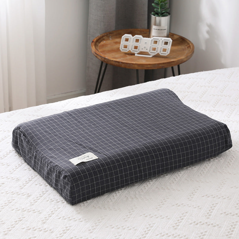 Washed Cotton Latex Pillowcase Skin-friendly