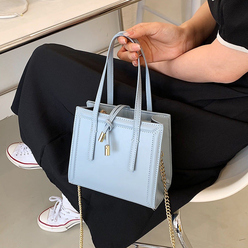 Office Women's Small PU Leather Handbags Designer Luxury Brand Shoulder Bags 2022 Summer Lady Totes Crossbody Bag With Wide Belt