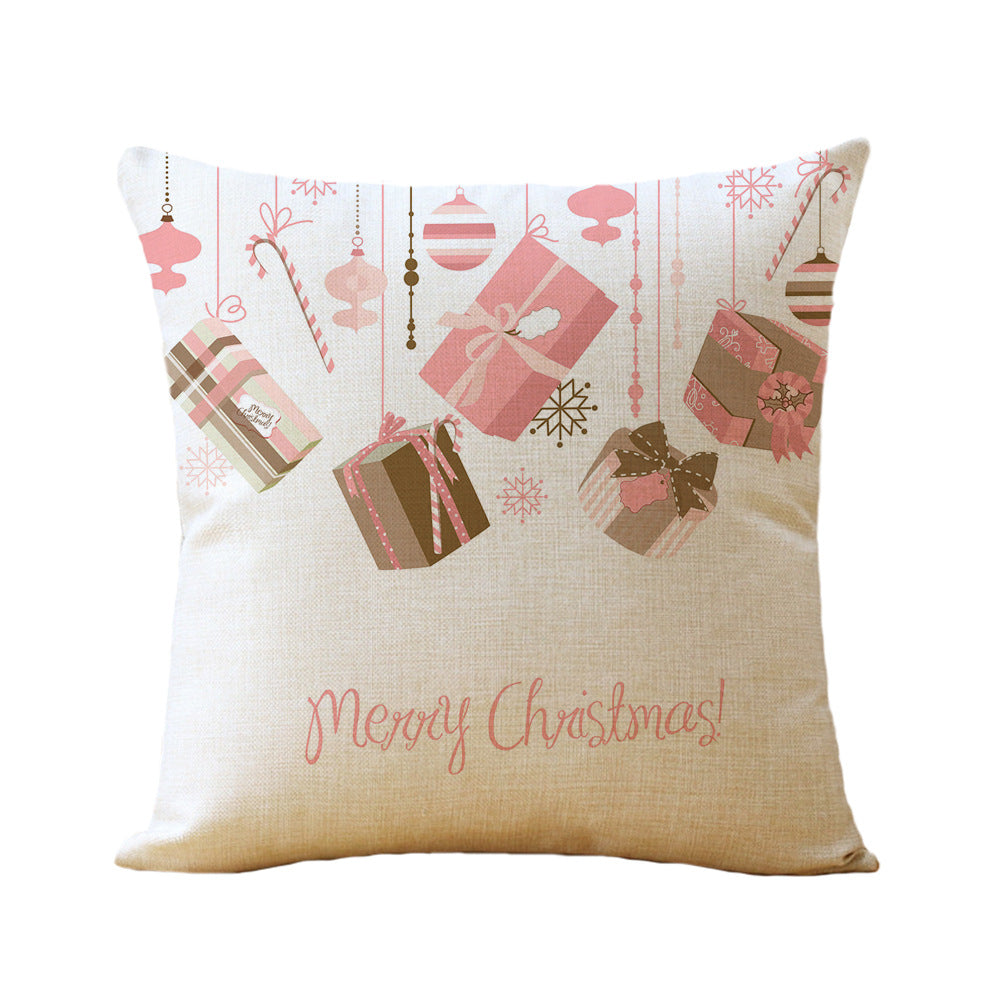 Christmas Printed Linen Super Soft Pillowcase