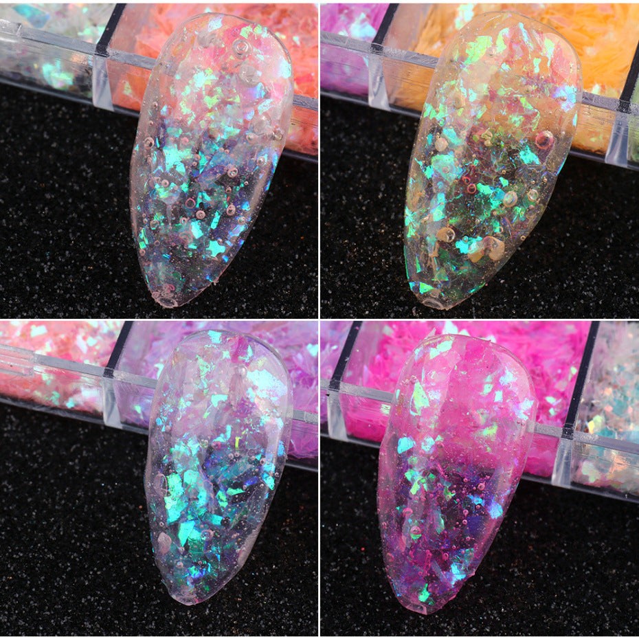 Nail Sequins Internet Celebrity Angel Fairy Pupil Butterfly Irregular Ice