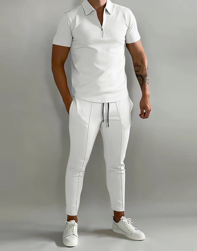 Summer Popular Men's Slim Casual Sports Suit