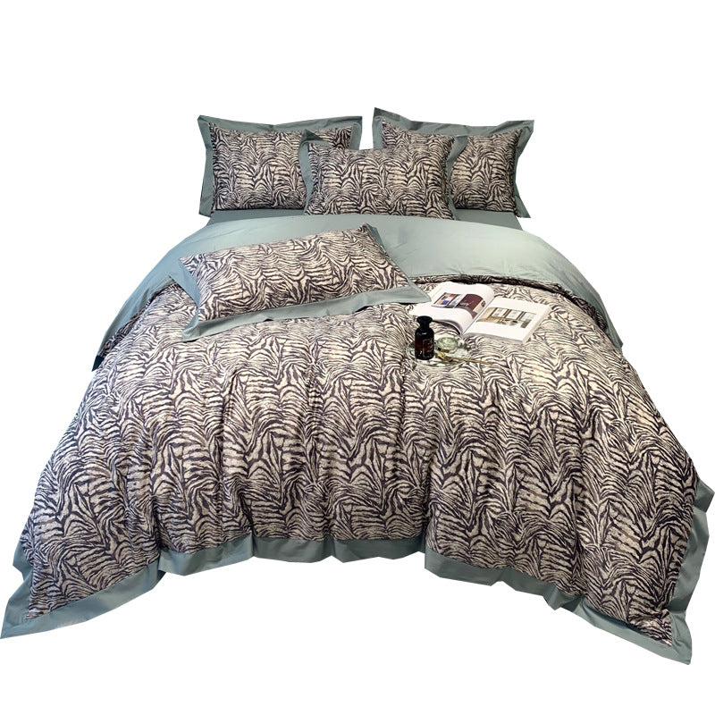 Long-staple Cotton Digital Printing Four-piece Bedding