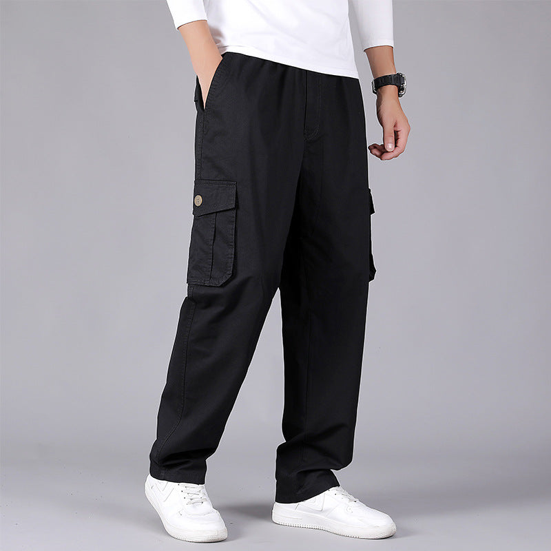 Thin Fat Pants Korean Style Loose Straight Leg