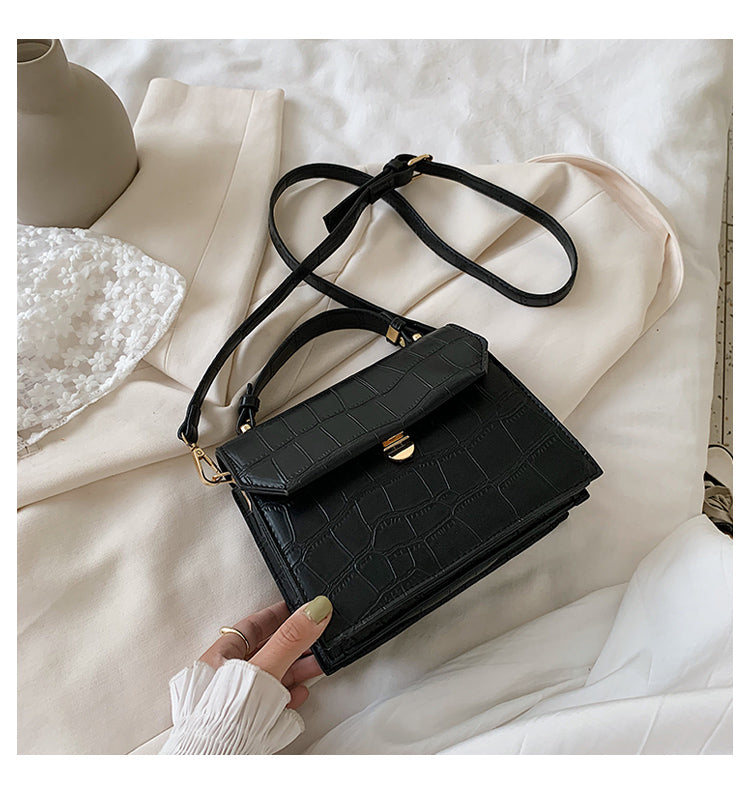 SWDF Stone Patent White Crossbody Bags For Women 2022 Small Handbag Small Bag PU Leather Hand Bag Ladies Designer Evening Bags