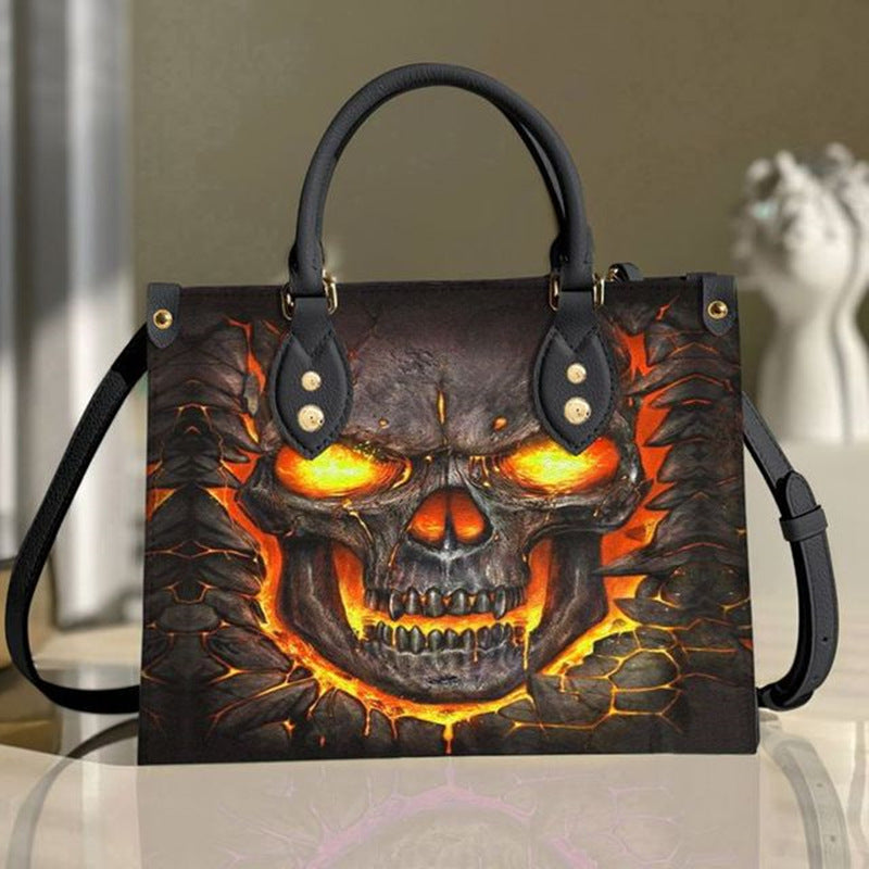 Fashion Personality Halloween Skull Pattern Tote Bag