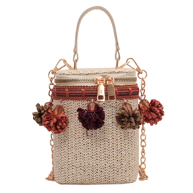 Mini Cute Totes Woven Women's Shoulder Bag Bohemian Handmade Crossbody Bags Knitted Summer Straw Beach Bag Female Handbags