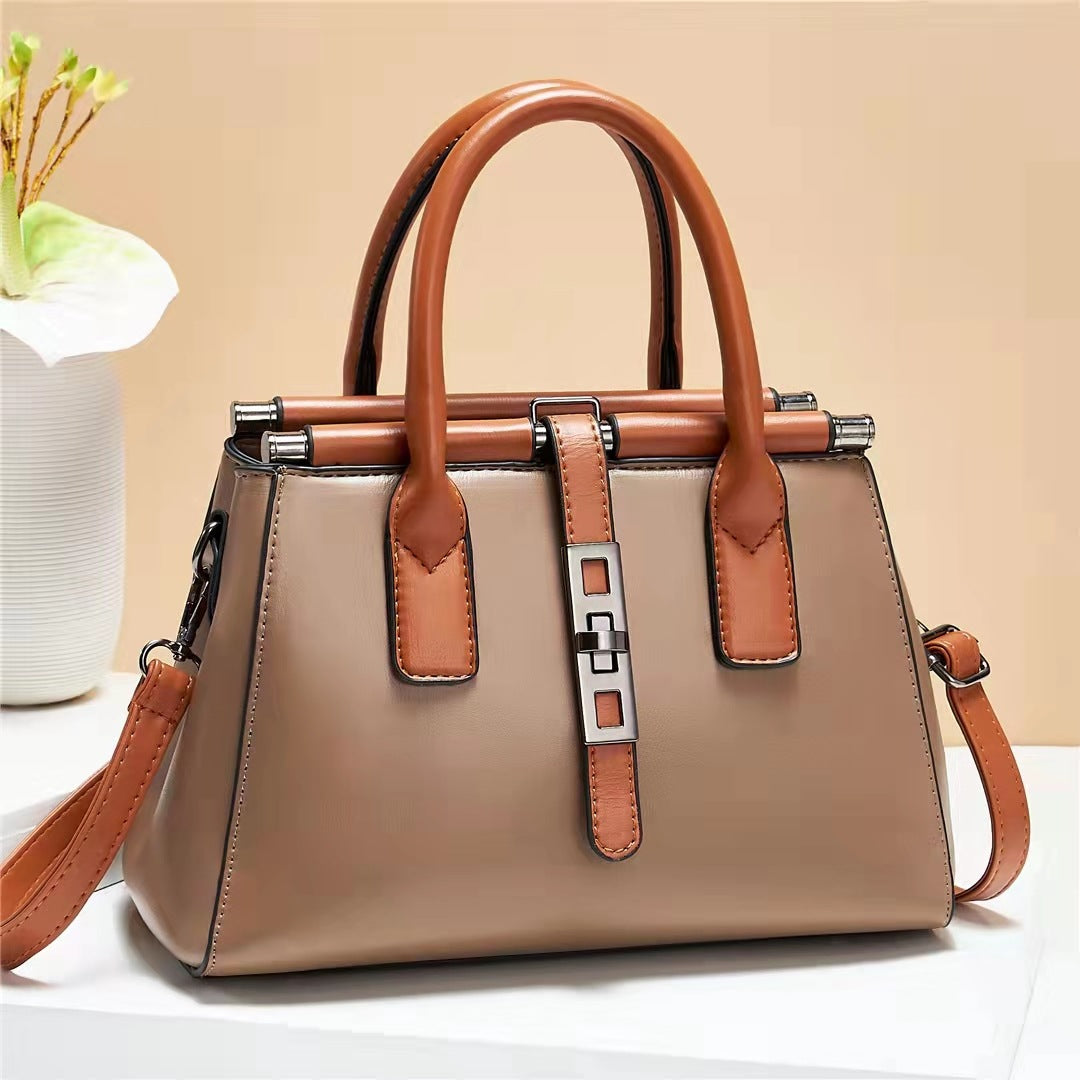 Fashionable Messenger One-shoulder Large Simple Handbag