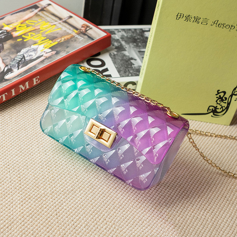 Colorful Transparent Jelly Bag Ladies Mobile Phone