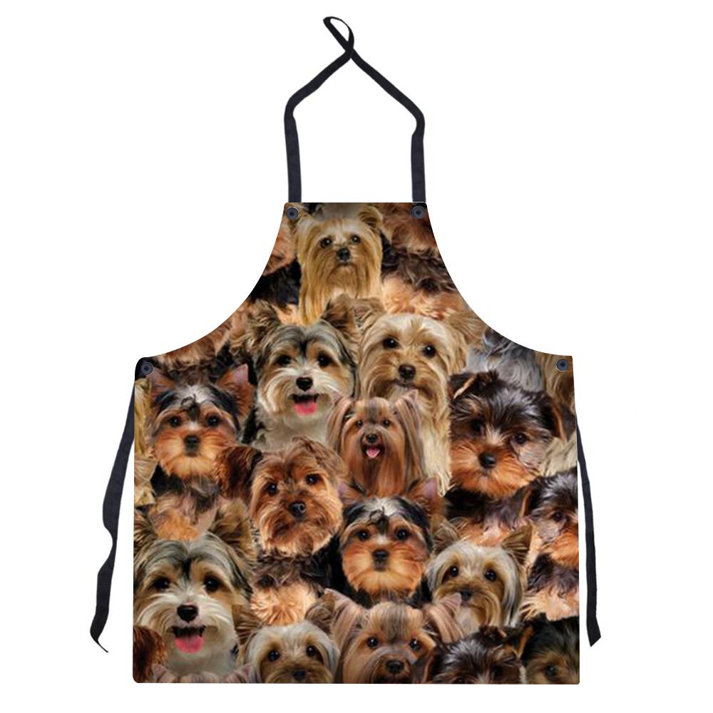 New Style Print Burst Uniform Solid Color Apron