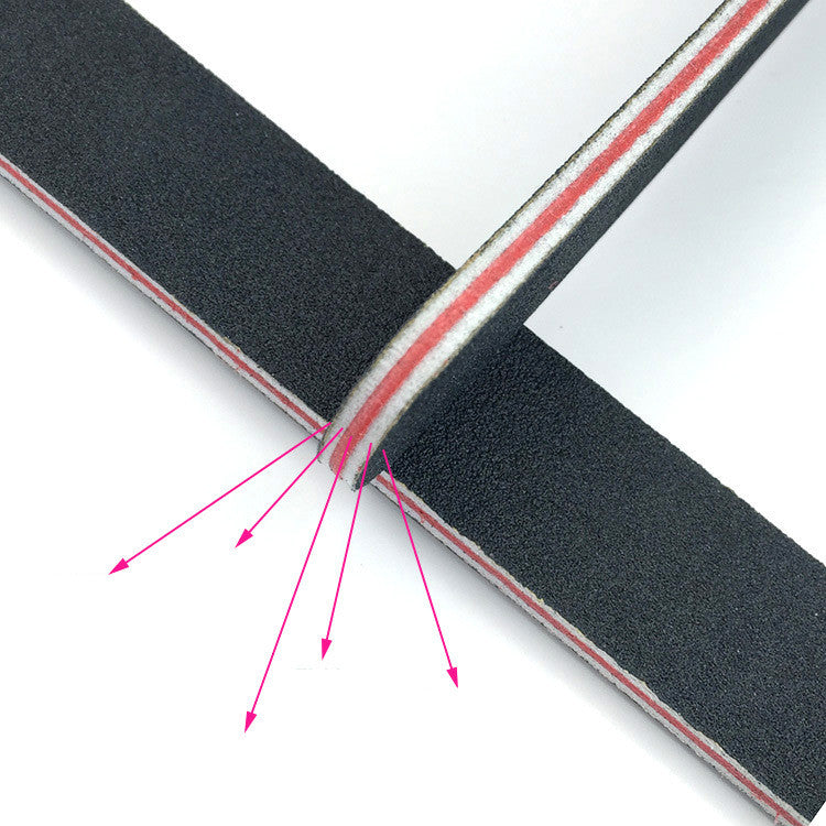 Nail Tool Double-sided Black Red Heart Polishing Strip