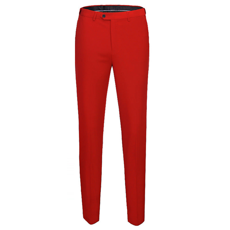 Men's Business Casual Solid Color Pants
