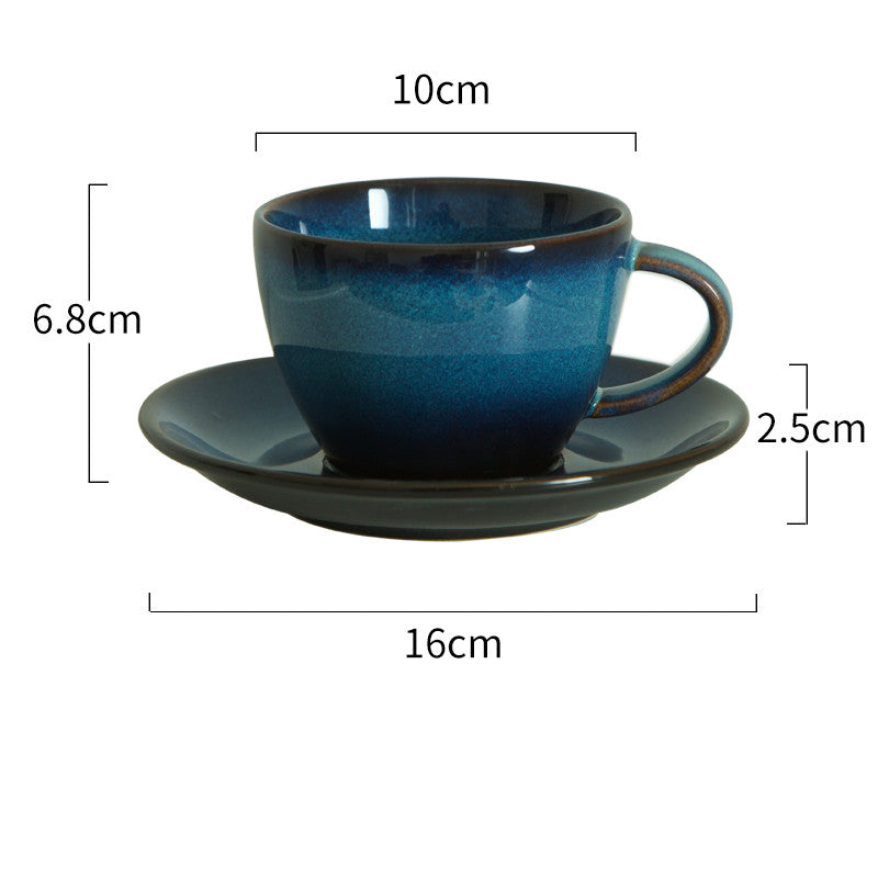 Retro Coffee Cup And Saucer Set Creative Personality Ceramic