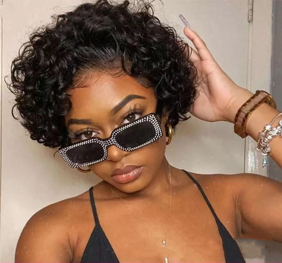 European And American Small Curly Wig Women's Chemical