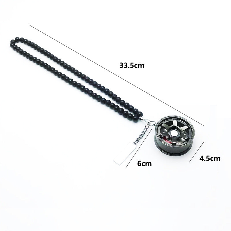 Fashion Rearview Mirror Car Tire Ornaments