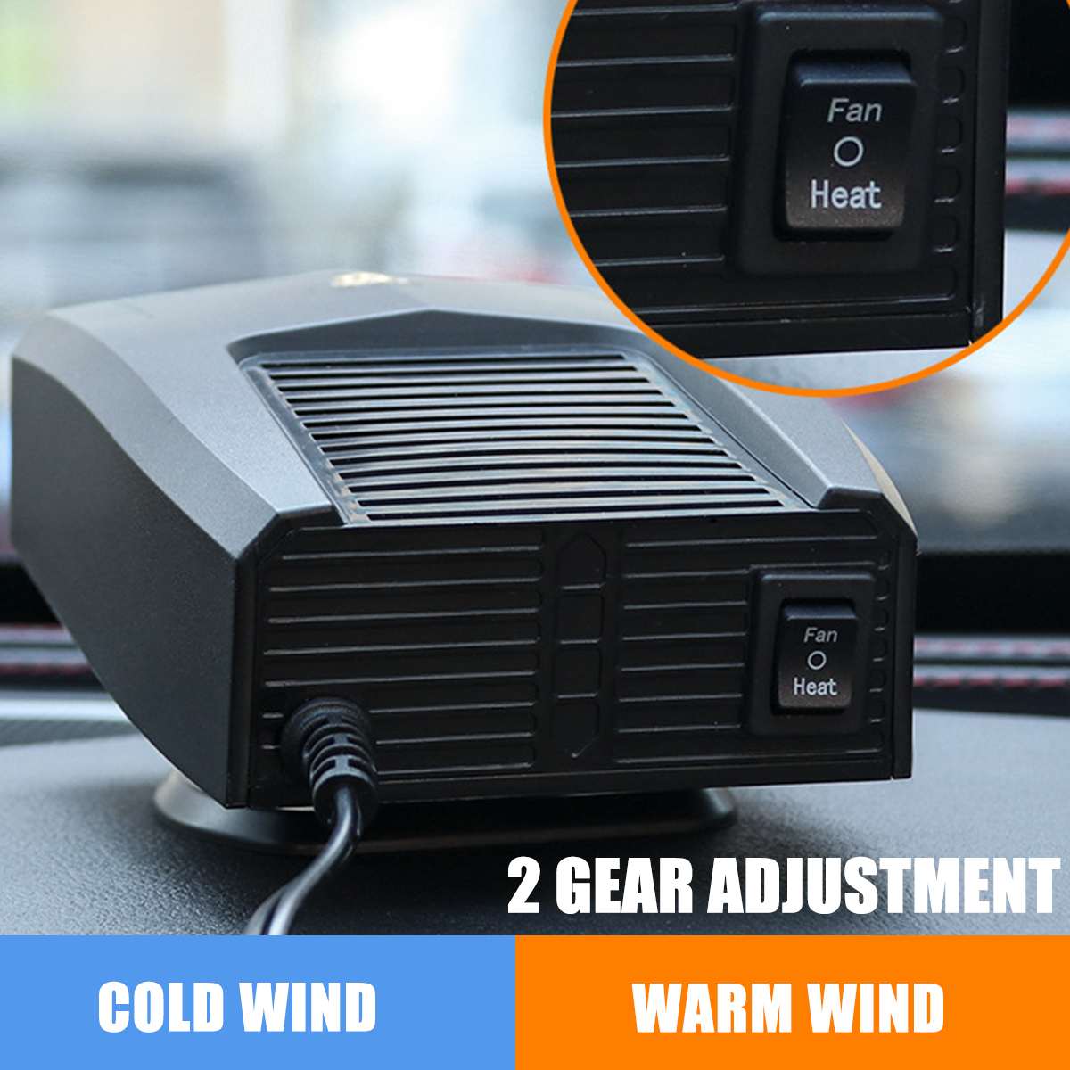 Winter Car Electric Heater 12v24v Glass Defogging