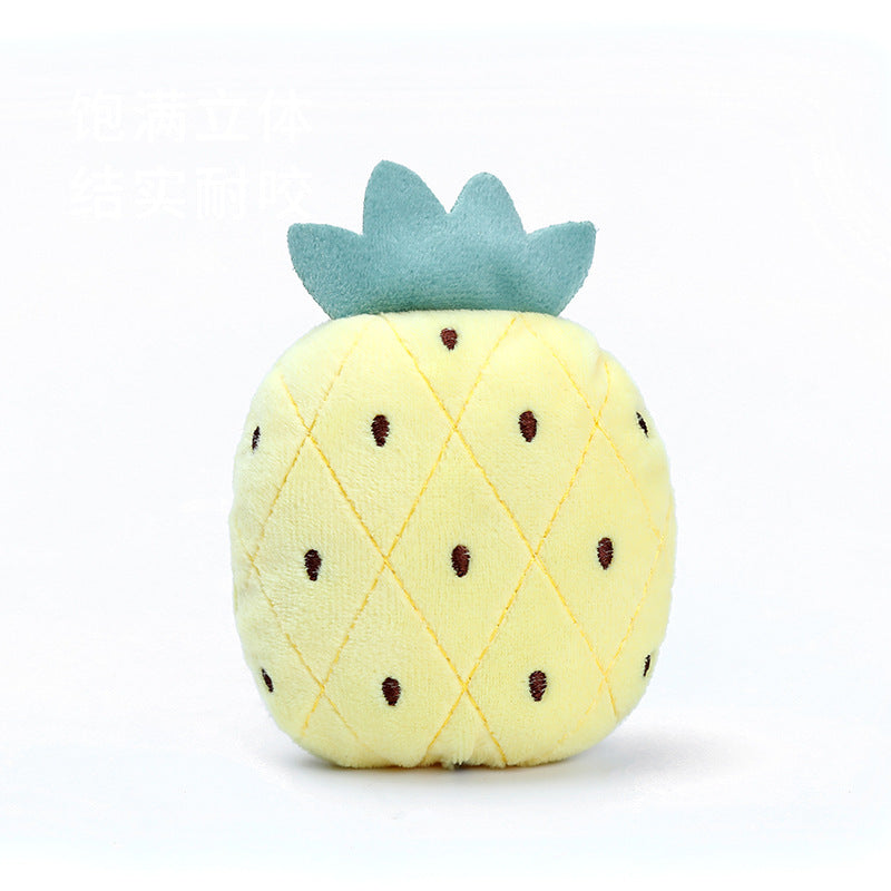 Pet Dog Plush Fruit Sound Toy