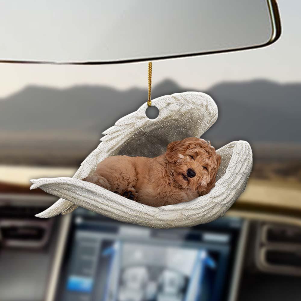 Car Pendant Sleeping Dog Angel Home Decor Acrylic Showcase Hanging Ornaments For Doors