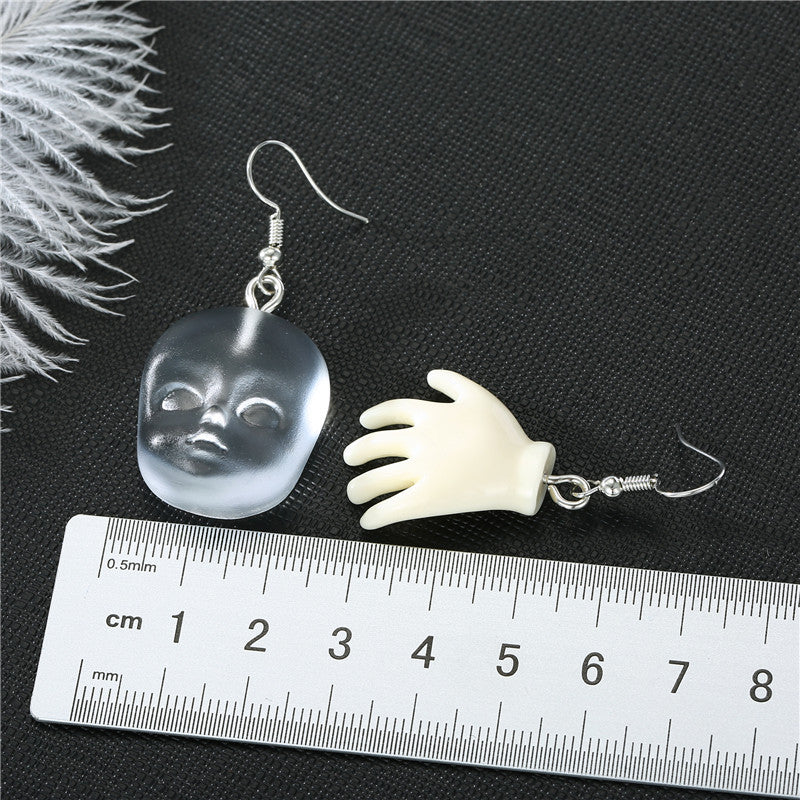 Jewelry Personality Halloween Elf Head Earrings