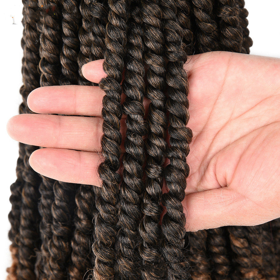 TOMO Pre-twisted Passion Twist Crochet African Dirty Braids Crochet