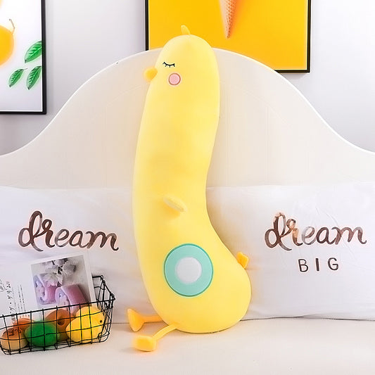 Cute Yellow Chick Pillow With Long Legs