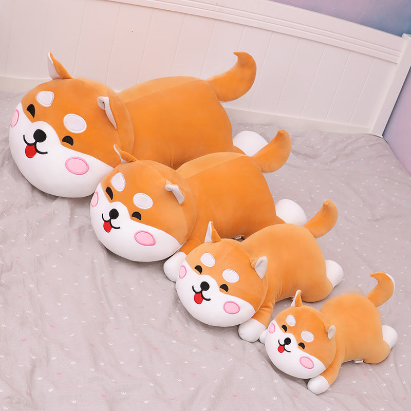 Shiba Inu Soft Doll Lying Down Dog Plush Toy