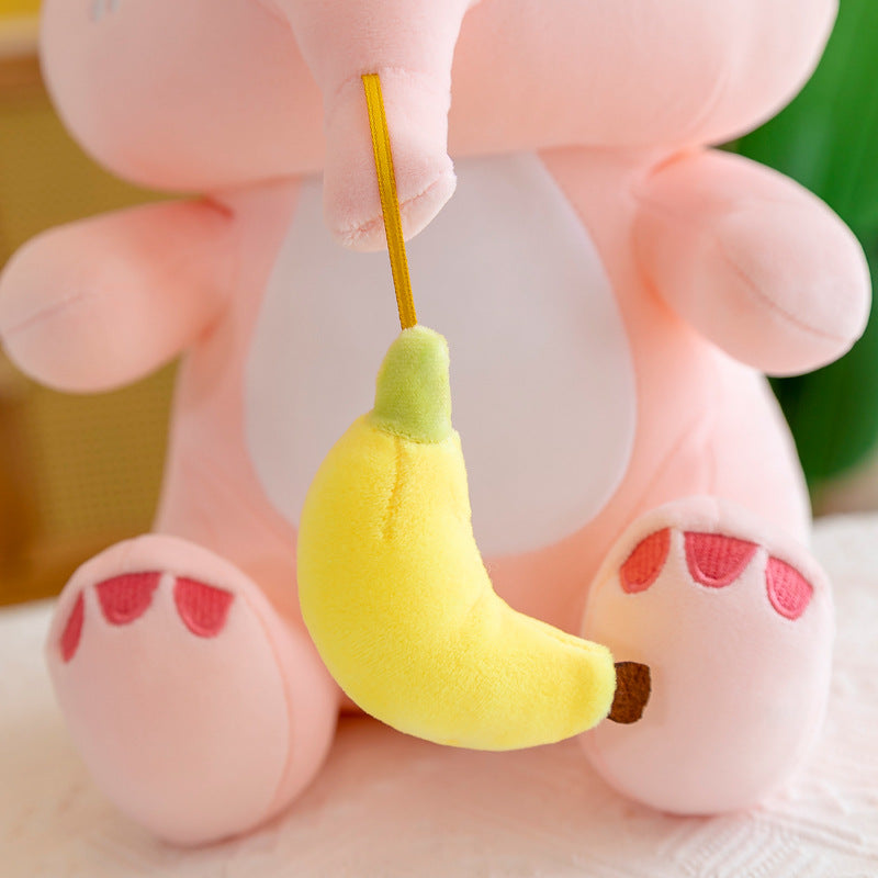 Scissors Machine Holding Banana Baby Elephant Doll