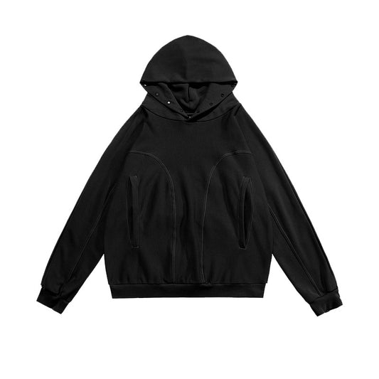 Men's Women's Breasted Cut Splicing Solid Color