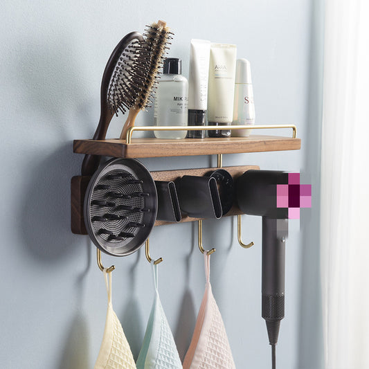 Hair Dryer Storage Rack Wall Hanging Free Punching