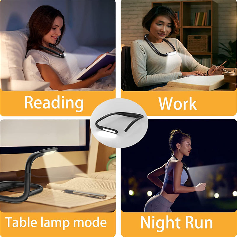 Dimmable Handsfree LED Neck Light Flexible Hug Light Book Reading