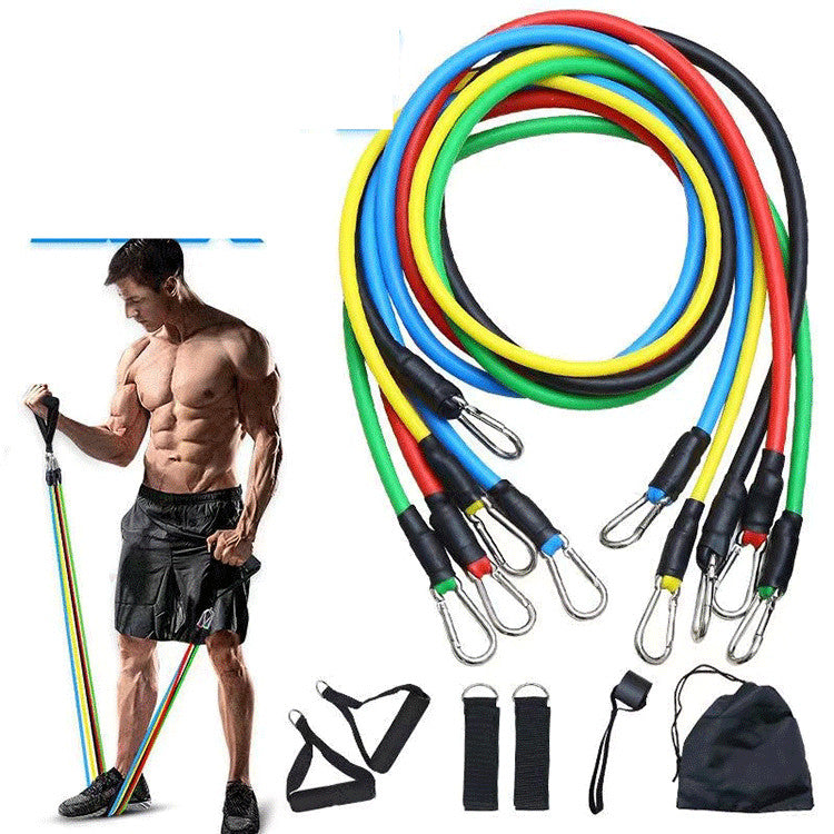 Multi-function Training 11 Piece Set Fitness Pull Rope