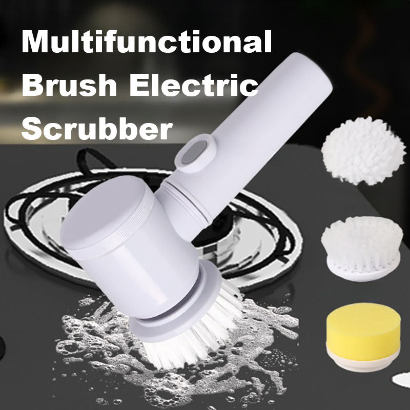 Multifunctional Brush Electric Scrubber Rechargeable Dishwashing Brush Automatic Range Hood Stove