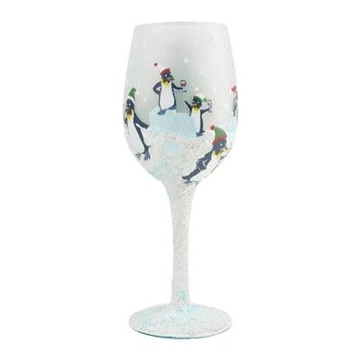 Hand-painted Crystal Wine Glasses Goblets For A Christmas