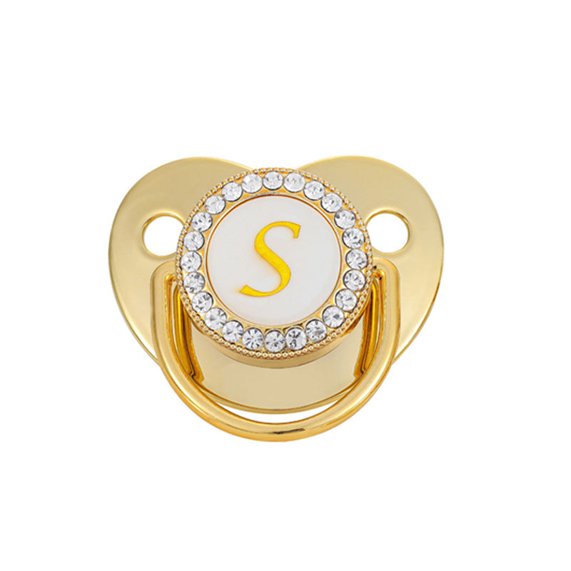 Baby Gold 26 Letter Soothing Pacifier - globaltradeleader