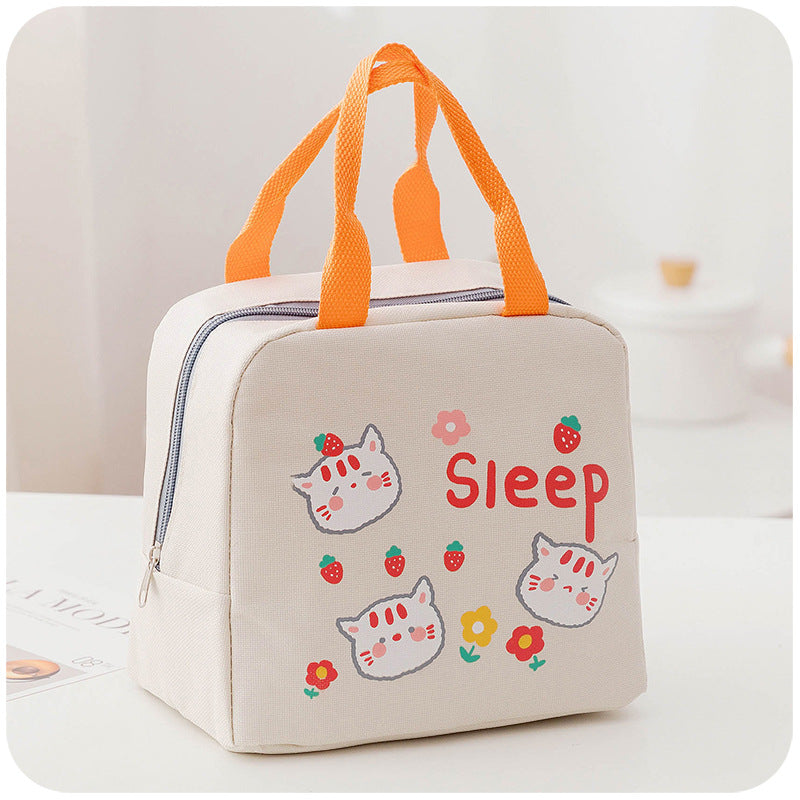 Cute Cartoon Waterproof Insulated Lunch Box Storage Bag