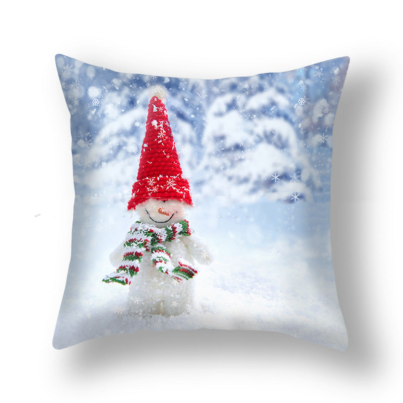 Christmas Pillowcase Cute Snowman Ins