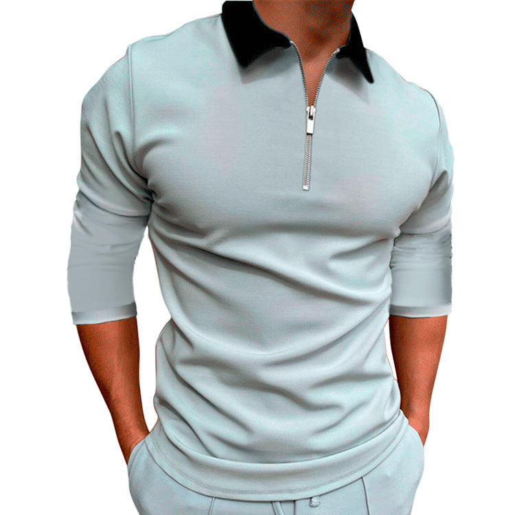 Men's Casual Long Sleeve T-shirt In Europe And America