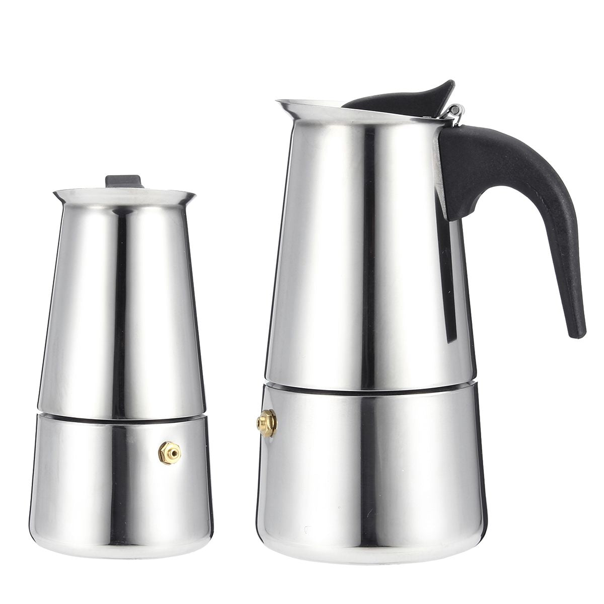 Stainless Steel Moka Pot Coffee Pot With Small Electric Stove