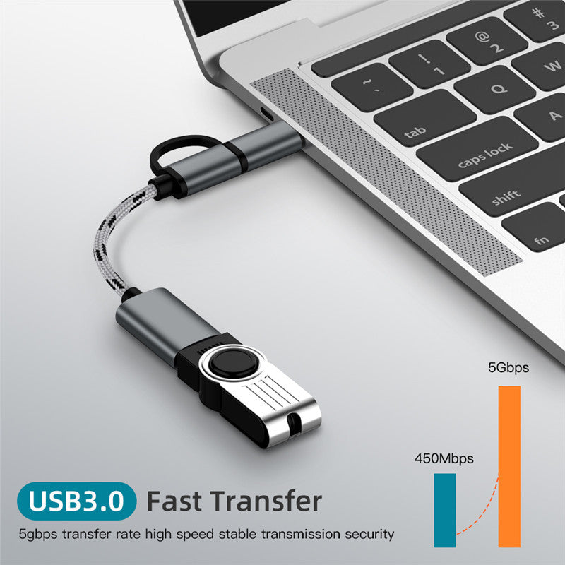 MICROOTG 2-in-1 USB Adapter Cable Support