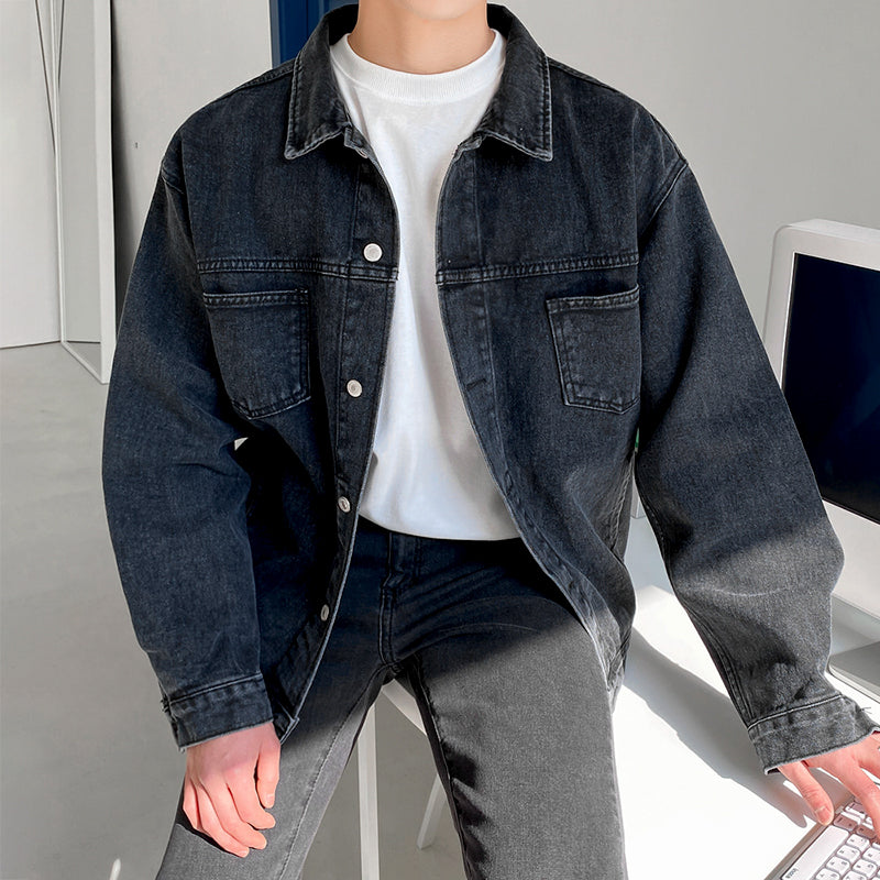 Men's Loose Trendy Denim Work Jacket