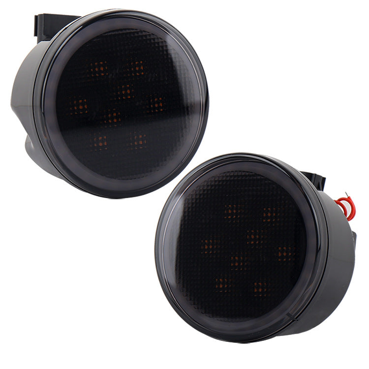 Suitable For Wrangler Modified LED Car Center Grid Lights Turn Signal Warning Wide Signal Lights