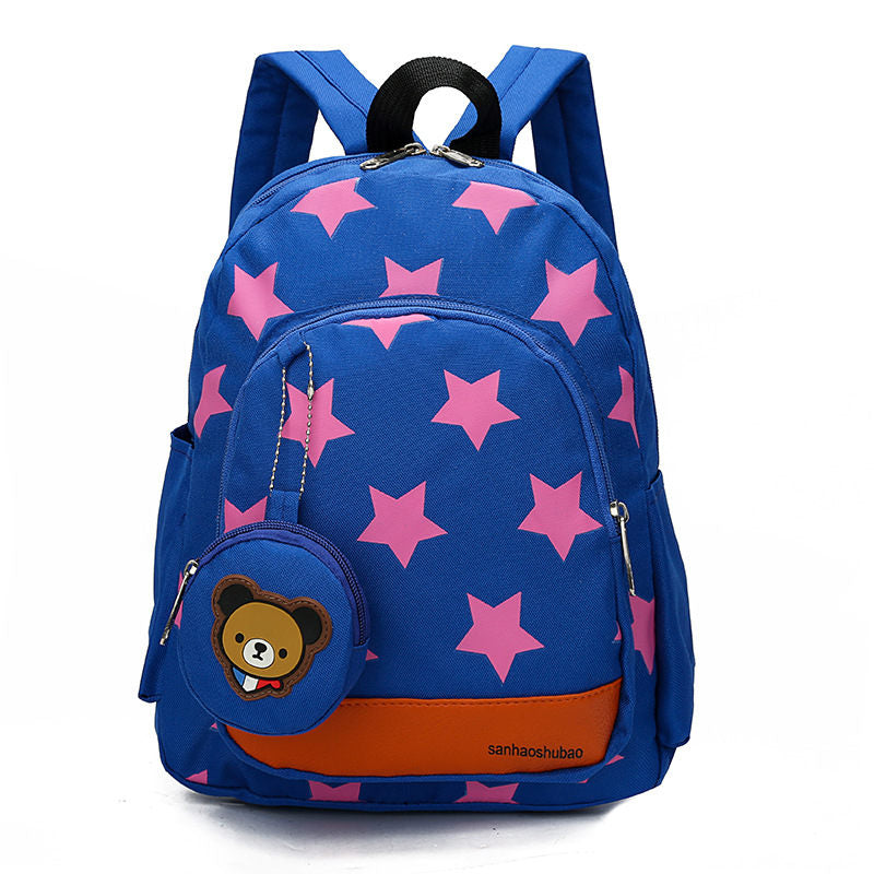 Star cartoon package kindergarten men and women baby bag in the big class 3-4-5 years old children backpack cross-border