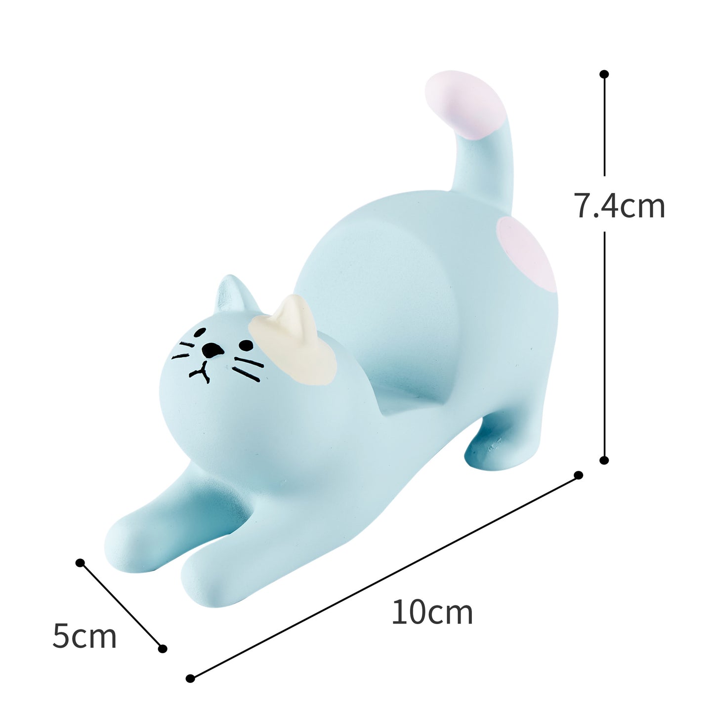 Grocery Cat Phone Holder Resin Craft Car Desktop Ornament