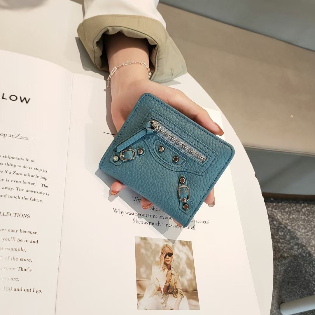 Luxury Designer Purse 100 Percent Genuine Leather Wallets Purses Fashion Small Money Bag Hasp Design Purse Wallet Purses Handbags