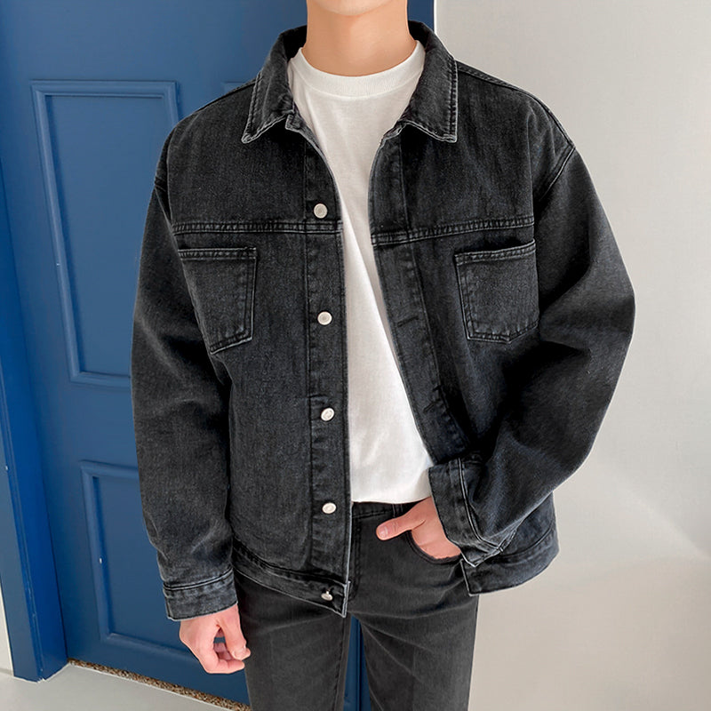 Men's Loose Trendy Denim Work Jacket